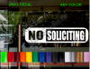 NO SOLICITING Business Window Sign Decal